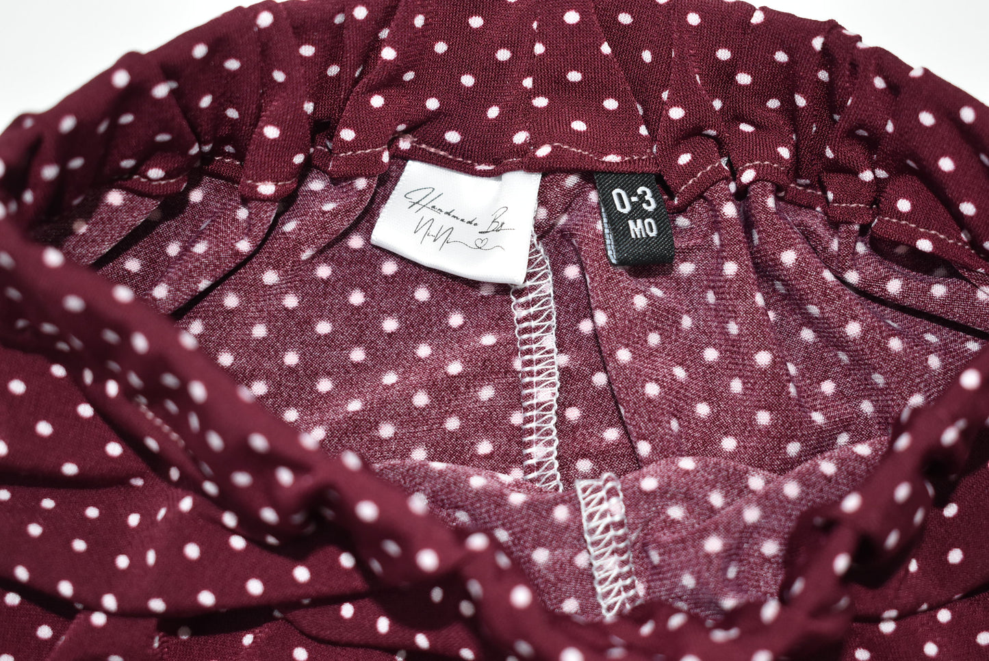 Burgundy and Pink Polka Dot Bloomers & Headband Set