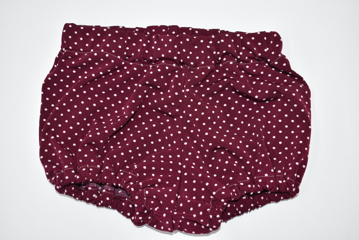 Burgundy and Pink Polka Dot Bloomers & Headband Set