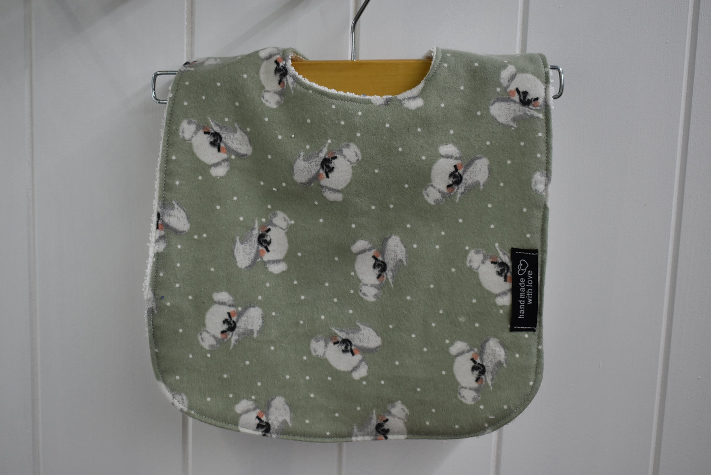 Koala Bibs with White Terry Towel