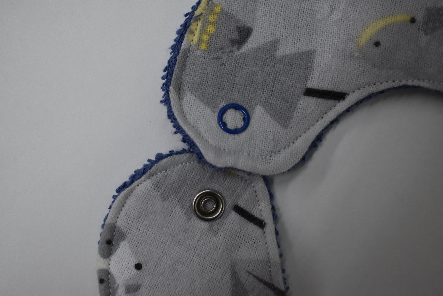 Forest Friends Bibs with Blue Terry Towel