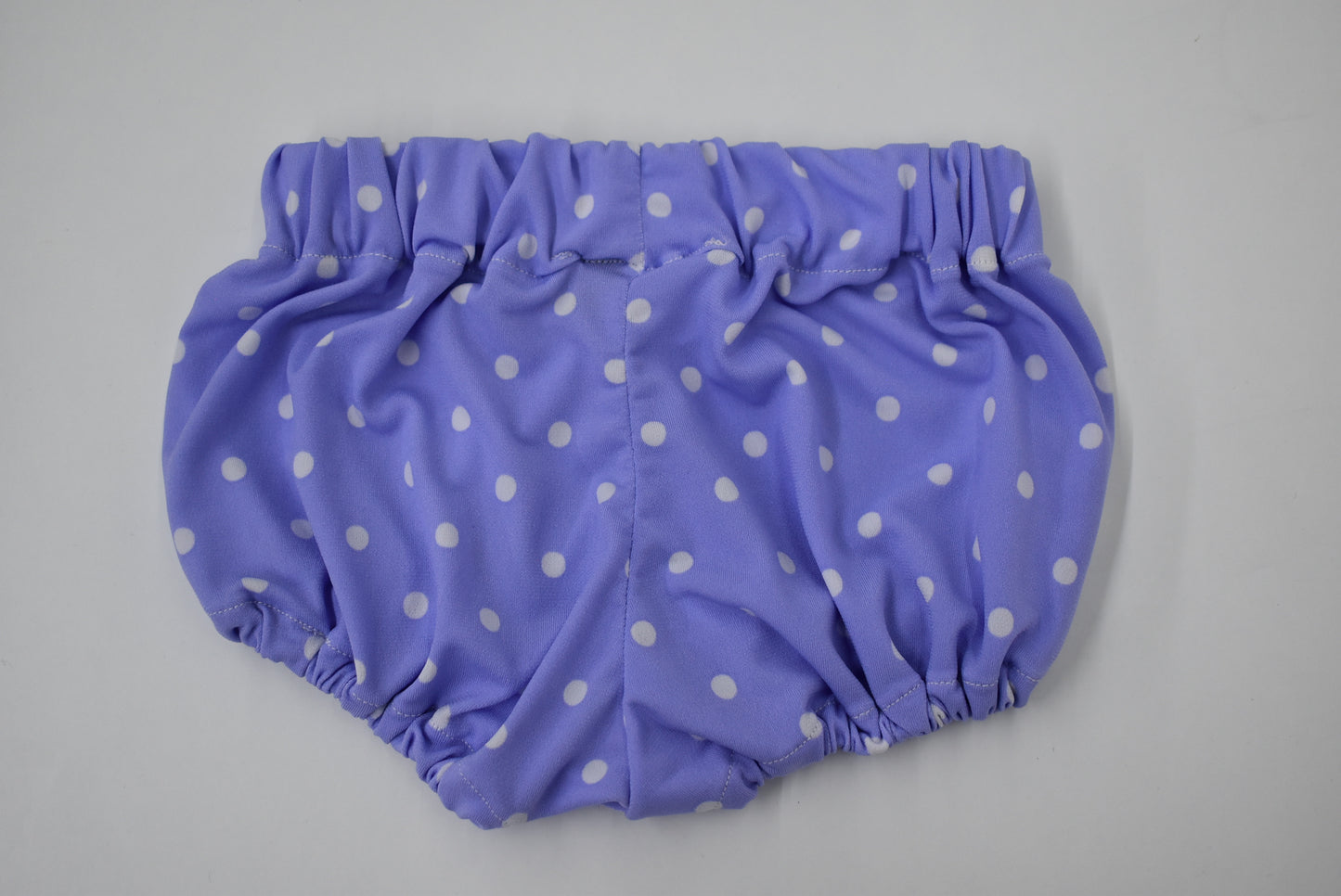 Purple and White Polka Dot Bloomers & Headband Set