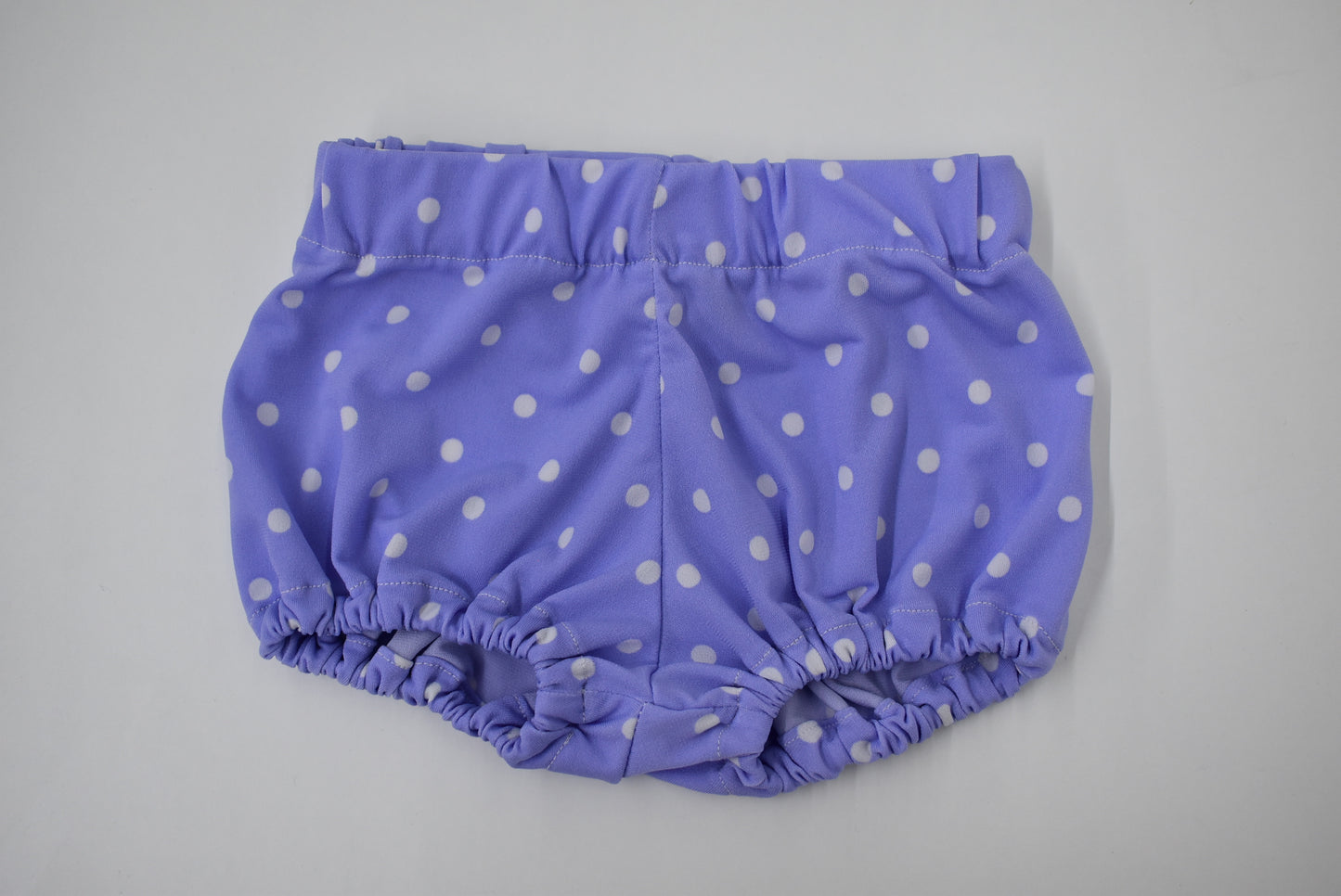 Purple and White Polka Dot Bloomers & Headband Set