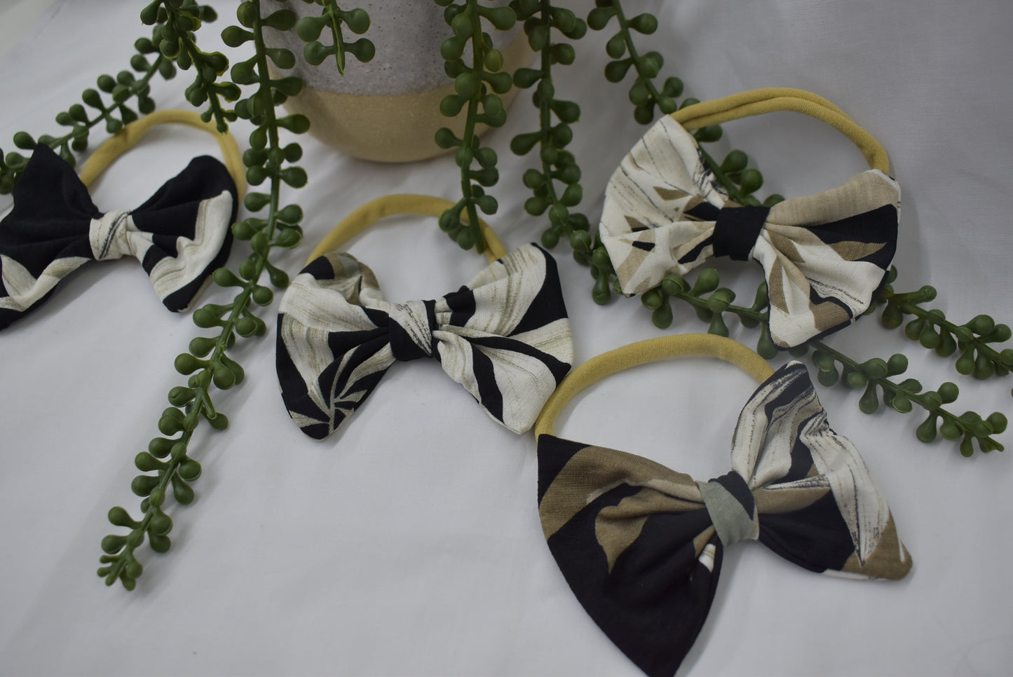 Autumn Leaf Bow Headbands